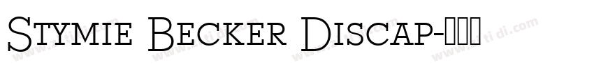 Stymie Becker Discap字体转换